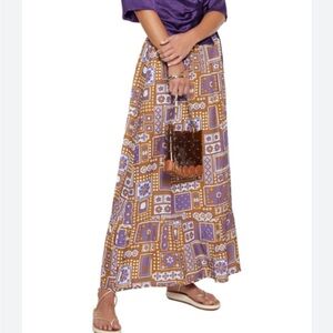 Antik Batik Bohemian Maxi Skirt
